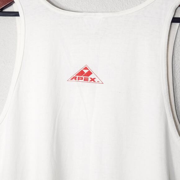 Vintage Chicago Bulls Tank Top 90s Streetwear Bulls Merch Red Apex One USA Sz L - Picture 5 of 8